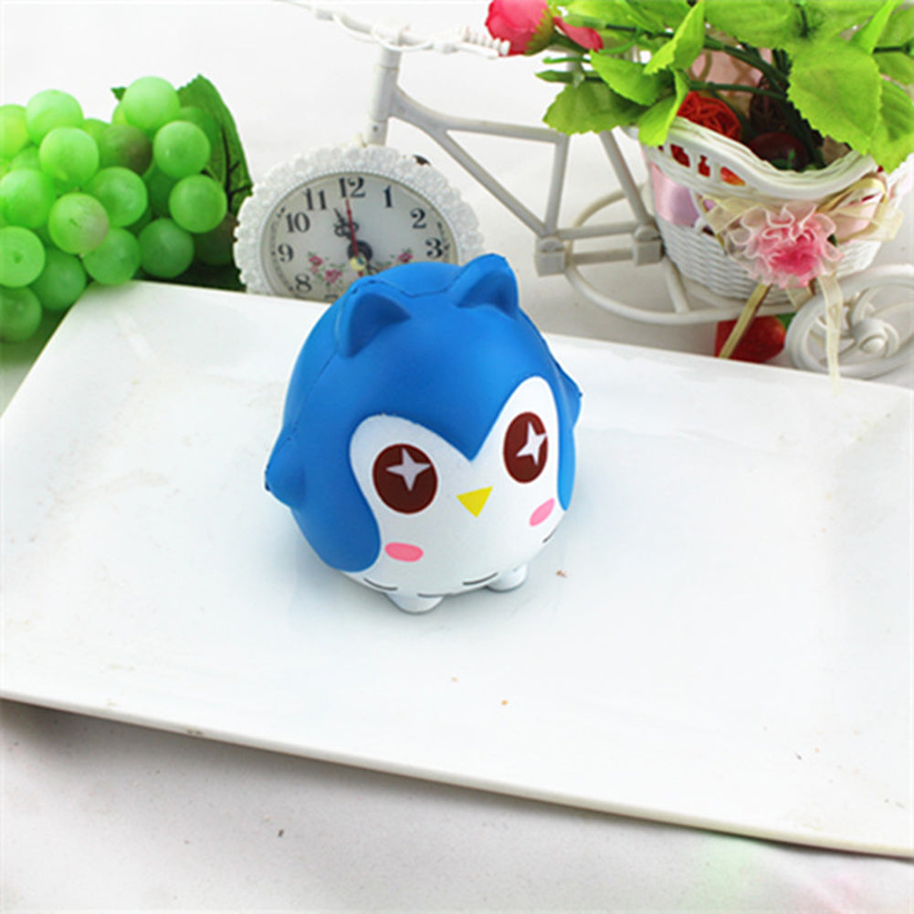 Lovely Cartoon Owl Soft Squeezing Toy Slow Rising Stress Reliever Desktop Decor