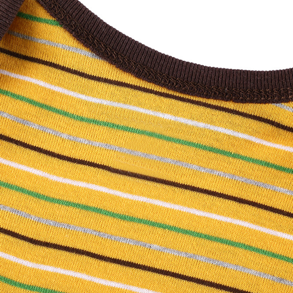 Newborn Baby Kids Boys Striped Romper Jumpsuit Bodysuit Cotton Clothes Gift