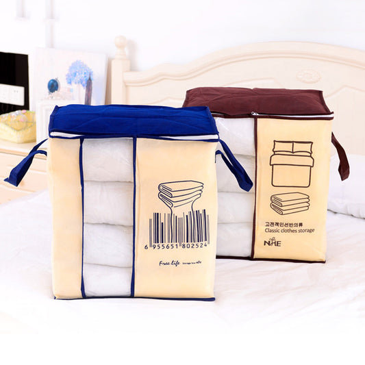 Non-Woven Fabric Clothes Quilt Bedding Zipper Storage Bag Holder Pouch Organizer