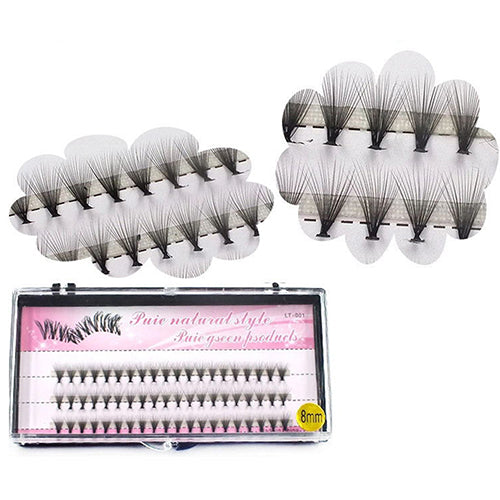 60 Pcs Clusters Eye Lashes Grafting Fake False Eyelashes