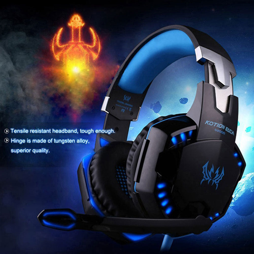 Noise Cancelling Mic Stereo Gaming Headphone Deep Bass Earphone Wired Headset