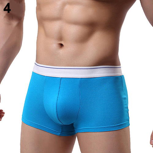 Men's Fashion Summer Sexy Breathable Underwear Bulge Pouch Boxer Shorts Briefs