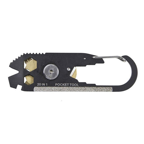 Outdoor EDC Keychain 20-In-1 Pocket Multi Tool Bottle Opener Wrench Screwdriver
