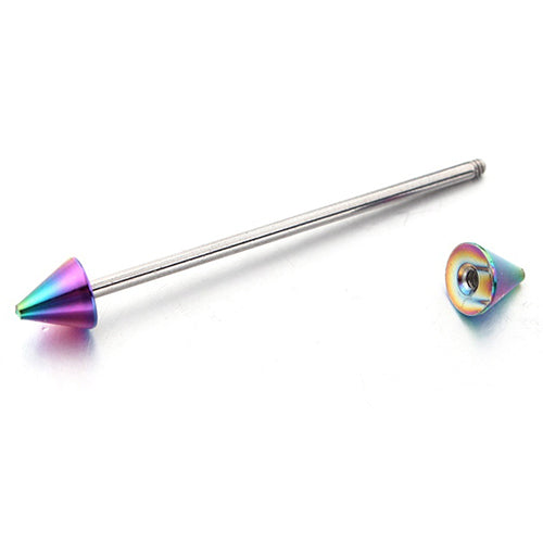 4 Pcs Unisex Cone Punk Surgical Steel Nipple Shield Body Piercing Nipple Ring Barbell