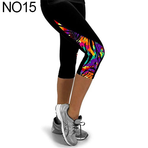 Women Fashion Triangle Paneled Slimming Pants Leggings Running Yoga Sport Gym Pants