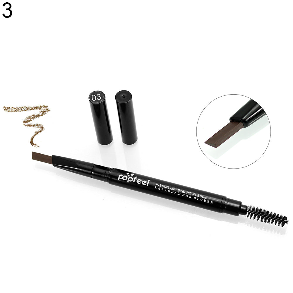 Waterproof Long Lasting Eyebrow Liner Pencil with Brush Beauty Makeup Cosmetic