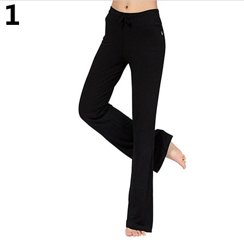 Women's Fashion Modal Comfortable Yoga Gym Sports Square Dance Long Pants