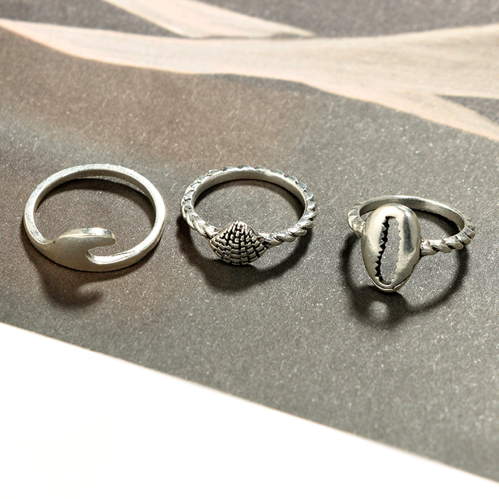 8Pcs/Set Women Fashion Boho Turtle Knuckle Ring Charming Gift Set Stacking