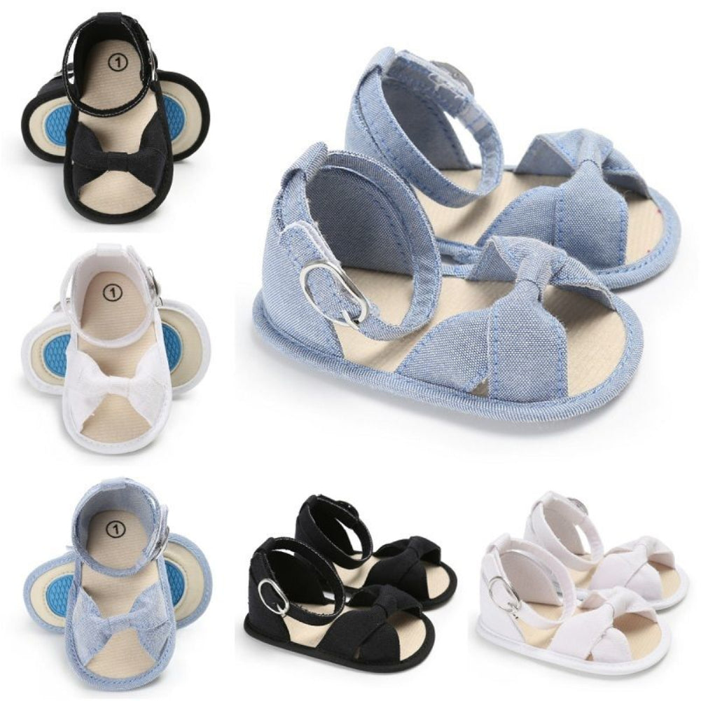 Newborn Baby Girl Soft Sole Crib Shoes Infant Toddler Summer Sandals Footwear