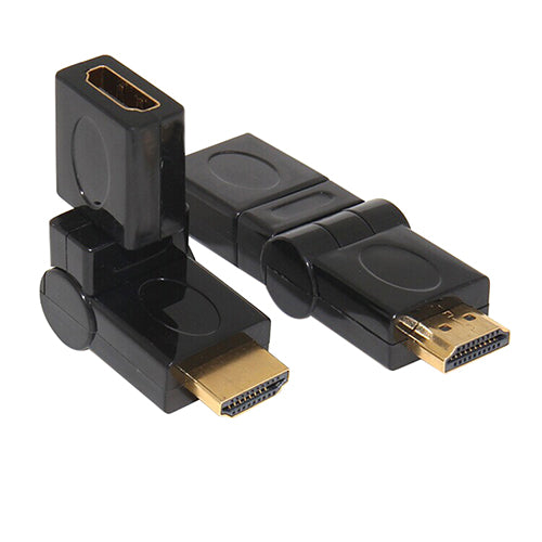 HDMI 1.4 Angled Type HDMI to HDMI Male to Female 360 °Rotating Adapter Connector