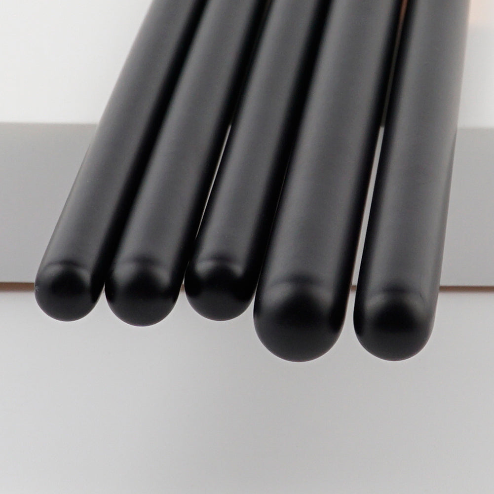 5Pcs Wood Handle Eyeshadow Eyebrow Cosmetic Makeup Brush Set Beauty Tool