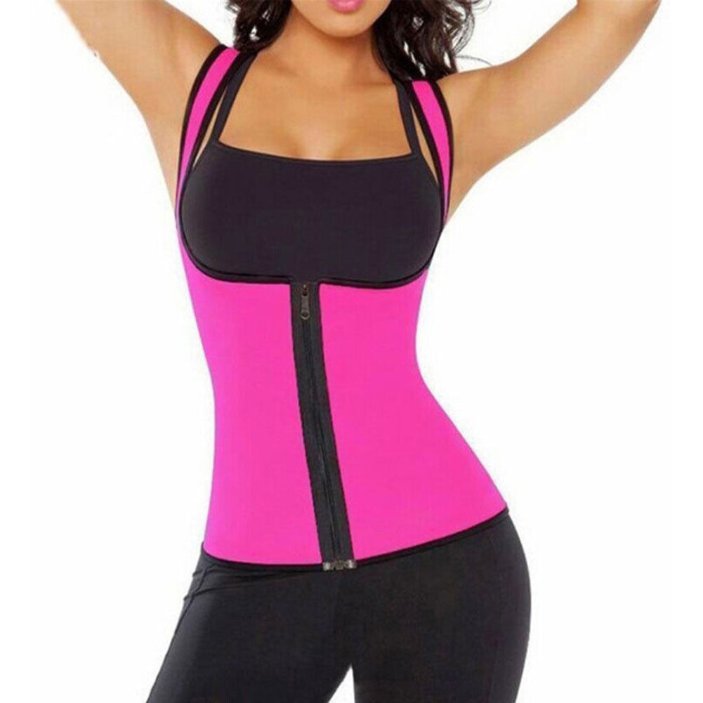 Women Sweat Enhancing Waist Training Corset Waist Trainer Body Shaper Sport Vest