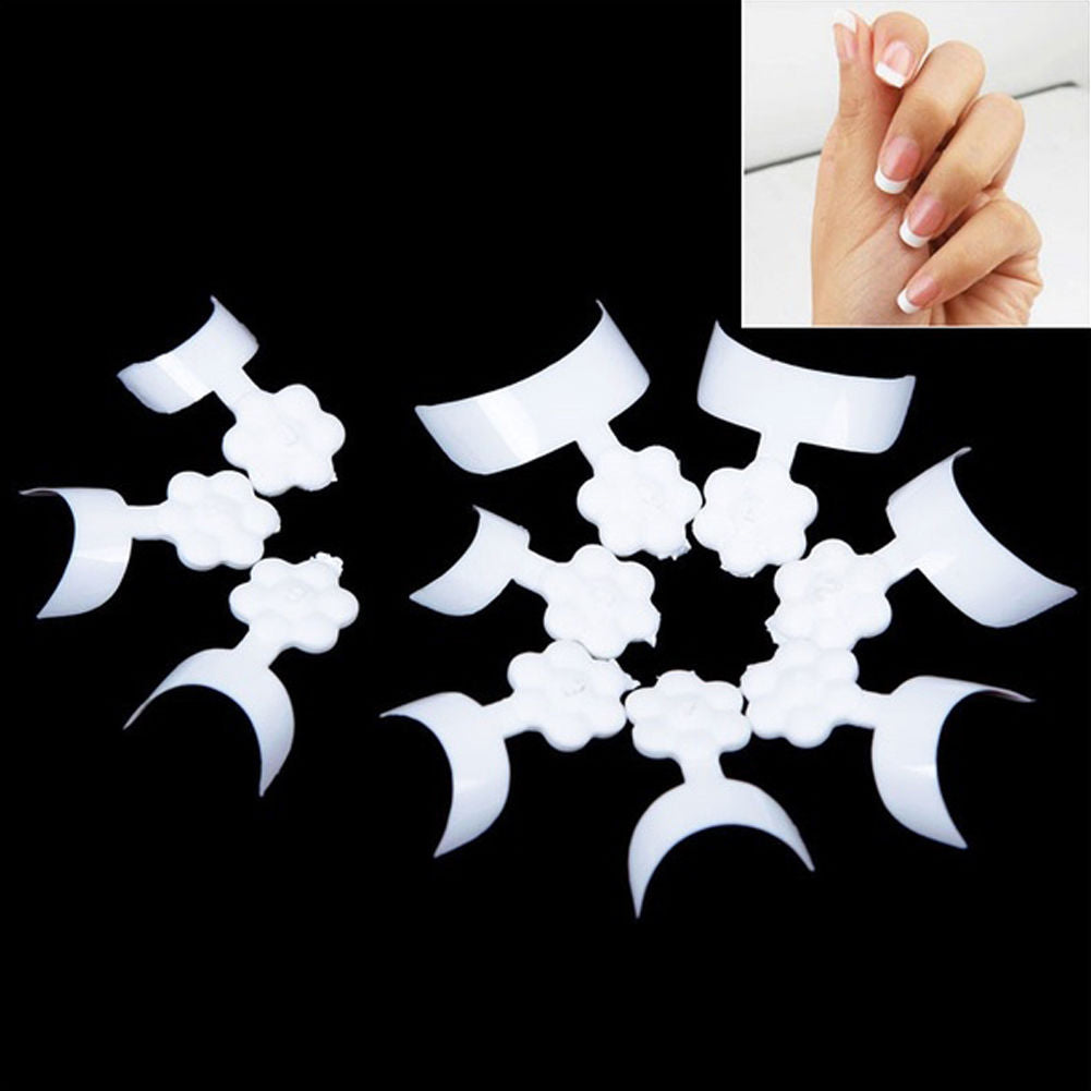 500Pcs Short French Nail Art Tips Acrylic UV Gel False Tips DIY Manicure Tool