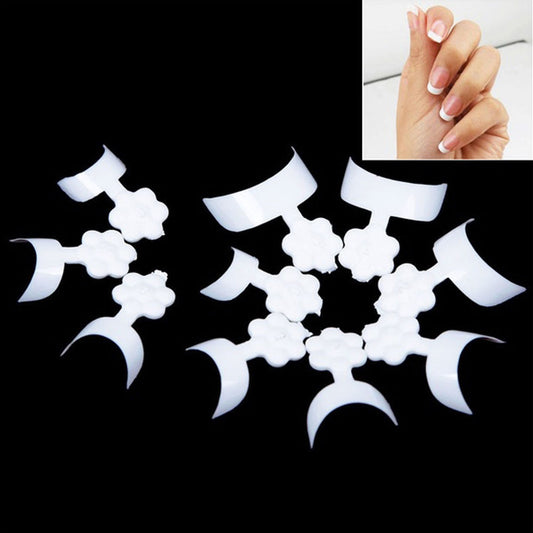500Pcs Short French Nail Art Tips Acrylic UV Gel False Tips DIY Manicure Tool