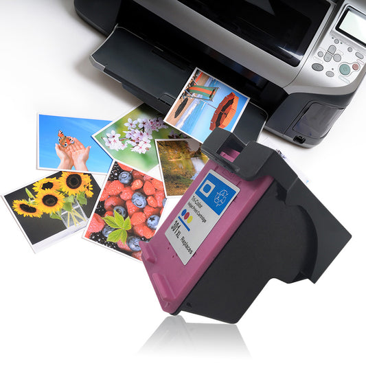2Pcs Non-OEM Ink Print Cartridge Alternative for HP 301/301XLBK/301XLC Deskjet