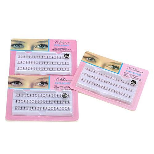 60Pcs/Tray Women's False Eyelashes Beauty Makeup Cluster Eye Lash Extensions