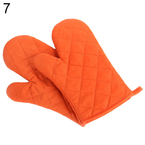 Cotton Oven Mitt Heat Proof Resistant Protector Kitchen Cooking Pot Holder Glove