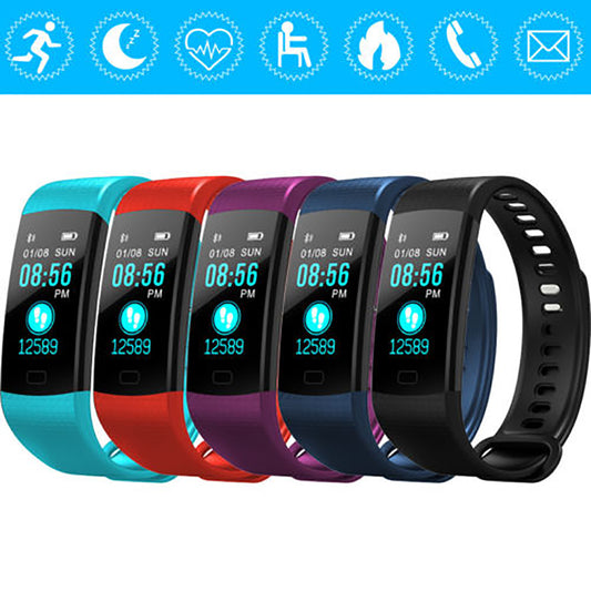 Blood Pressure Heart Rate Sleep Monitor Pedometer Sports Fitness Smart Bracelet