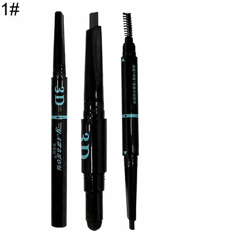 3 in 1 Eyebrow Pencil Brush Powder Women's Beauty Makeup Cosmetic Gift