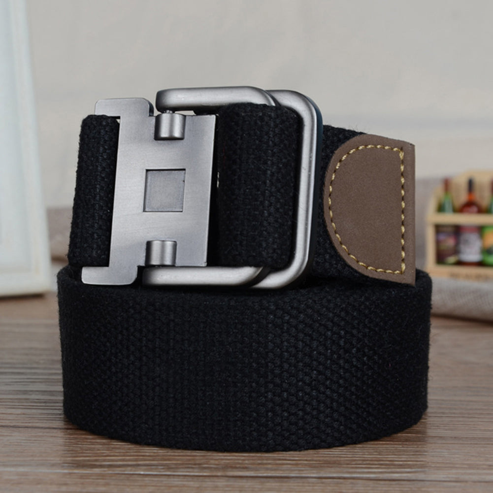 47inch 3.8cm Fashion Men's Canvas Belt Casual Wrist Strap Waistband Xmas Gift