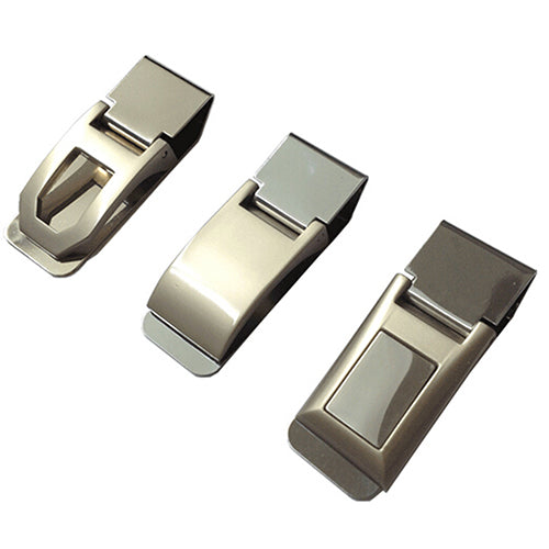 Stainless Steel Spring Money Cash Clip Pocket Slim ID Credit Card Money Holder