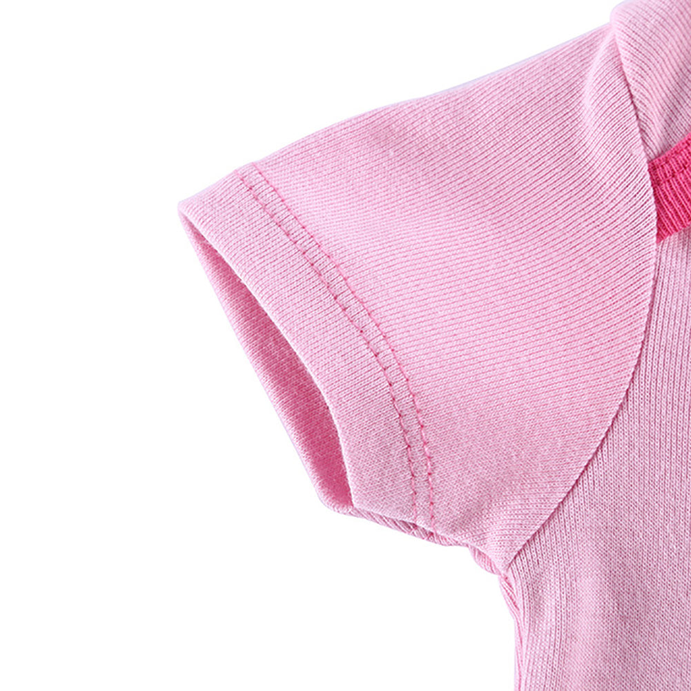 Infant Girl Short Sleeve Romper Newborn Baby Cartoon Zebra Babysuit Jumpsuit