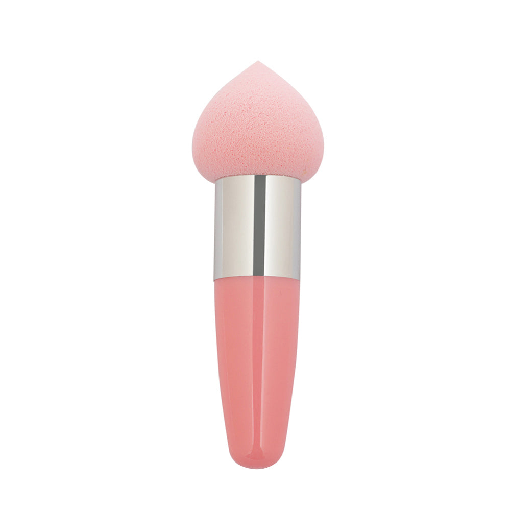 Cute Soft Peach Shape Head Cosmetic Make Up Foundation Sponge Face Puff Stick