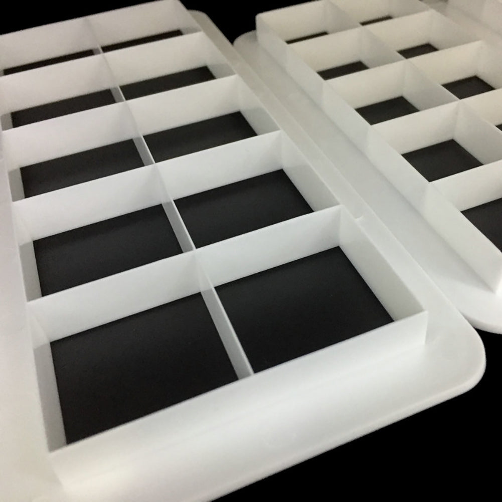 3Pcs DIY Baking Fondant Cake Mold Decor Square Biscuit Cookies Cutter Mould