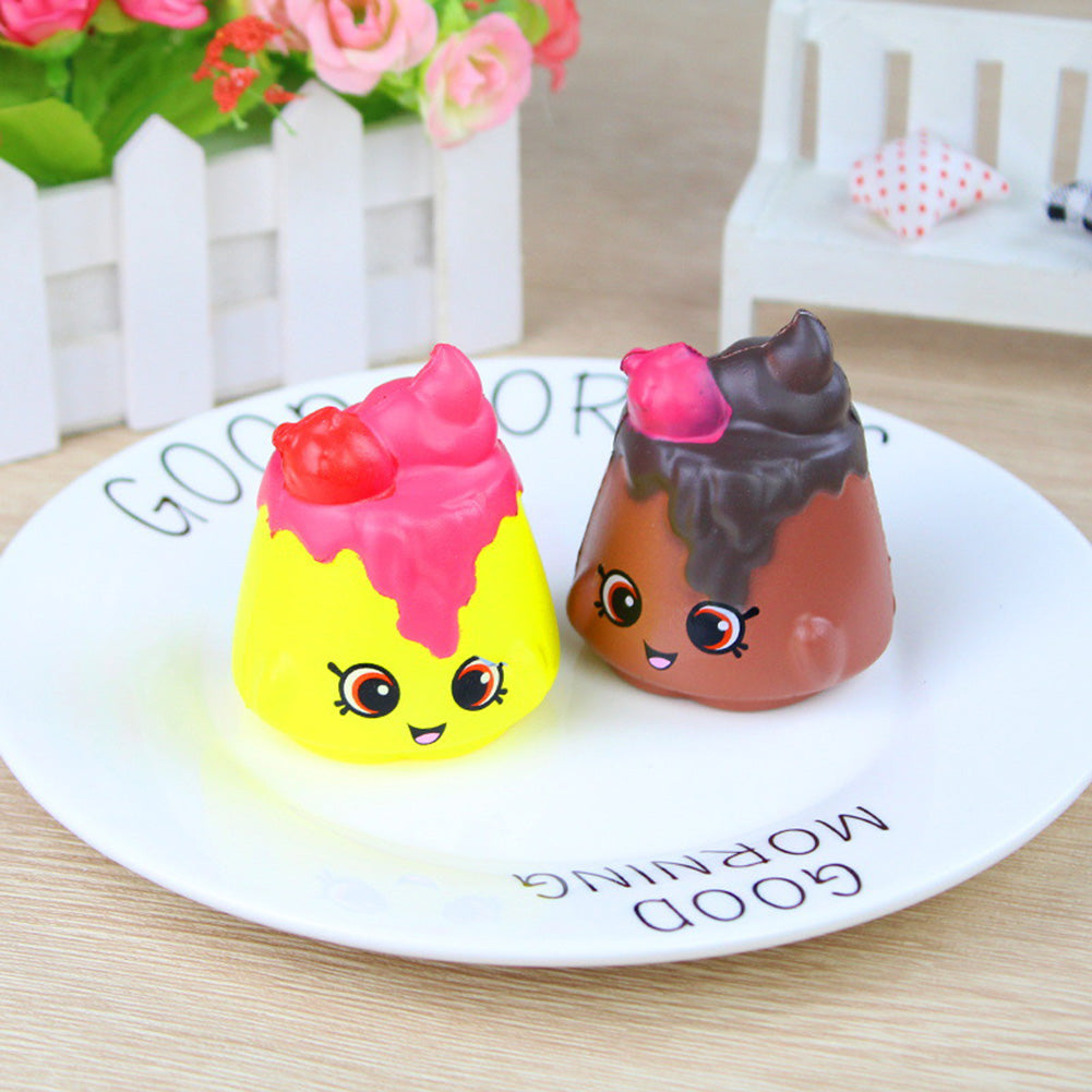 2Pcs Squishy Slow Rising Galaxy Broccoli Cake Stress Reliever Kids Squeeze Toys