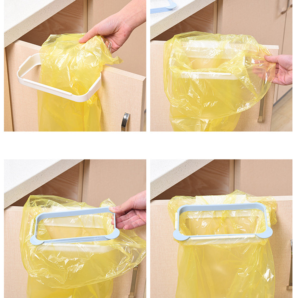 Practical Kitchen Trash Rubbish Bag Holder Garbage Storage Rack Cupboard Hanger