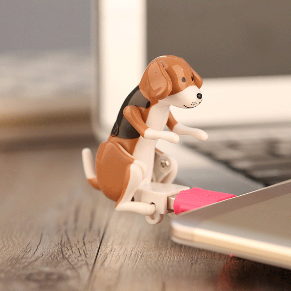 Portable Mini Funny Cute USB Humping Dog Pressure Relieve Creative Toy Gift