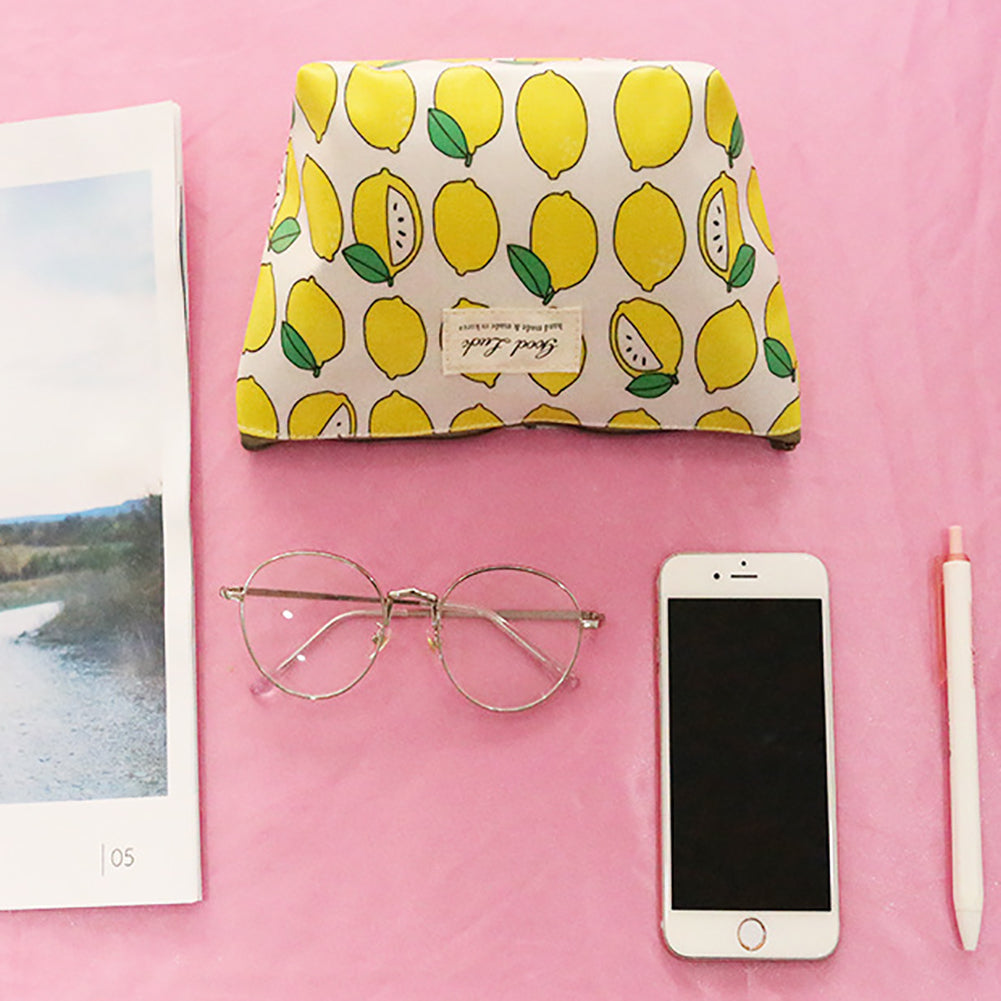 Cartoon Fruit Animals Women Cosmetic Make up Storage Bag Organizer Zipper Pouch