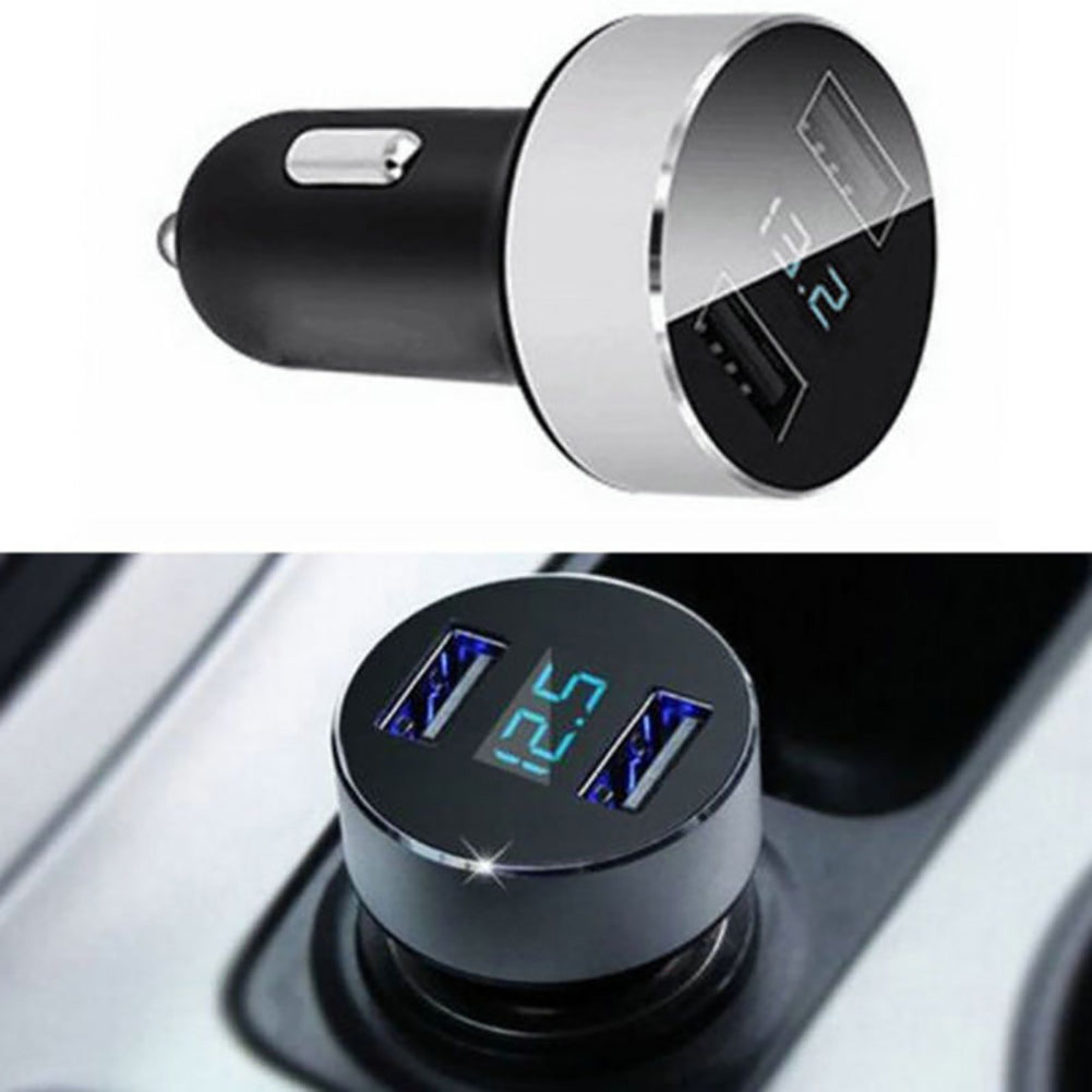 5V/3.1A Dual USB Port Cigarette Lighter Adapter Car Charger for iPhone Samsung