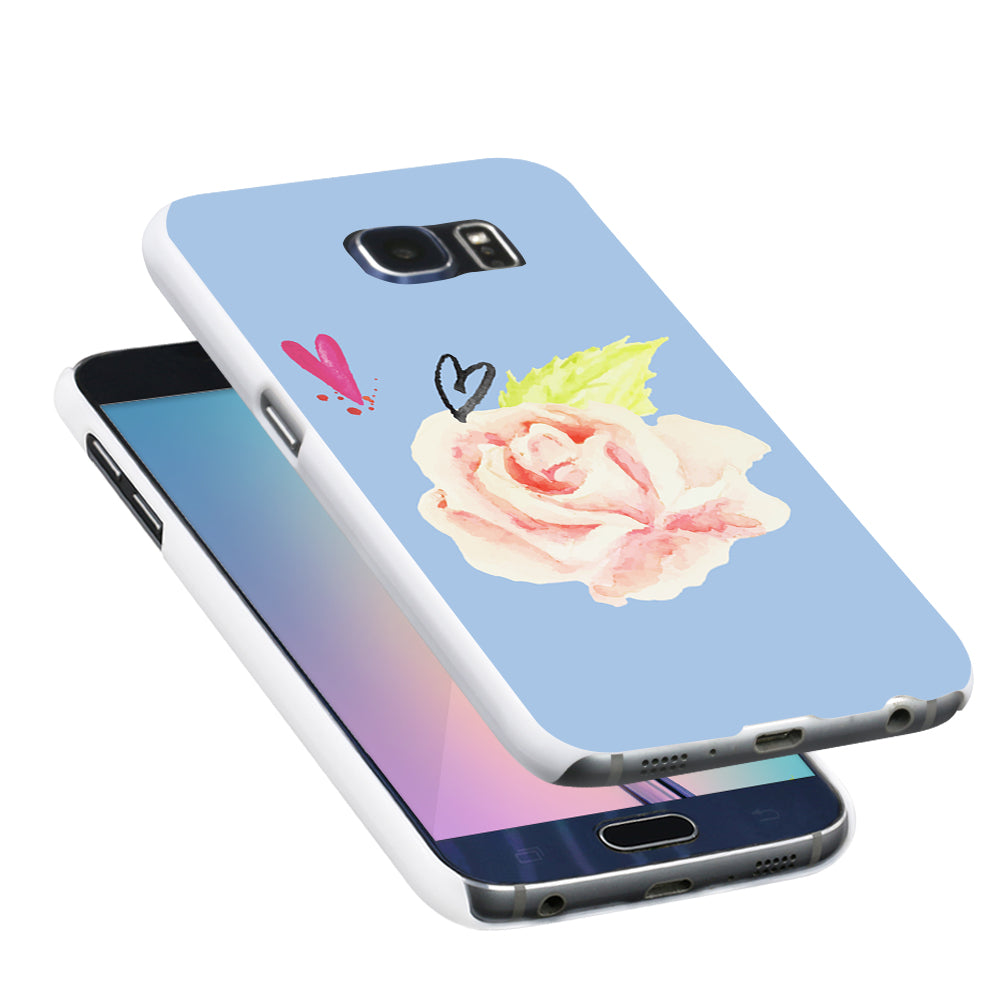 Hand-painted Roses Case Cover for iPhone 5S 6 7 Samsung Galaxy S5 S6 S7 Plus