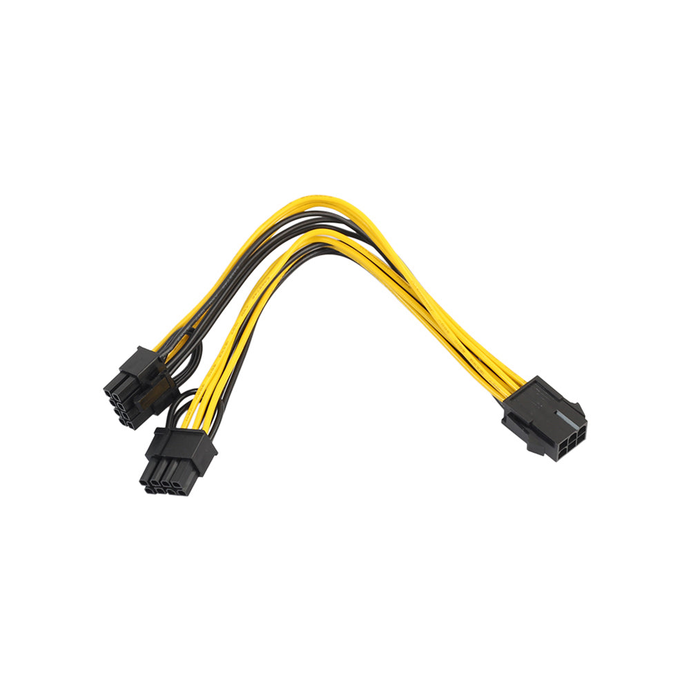 Module 6Pin to Double PCI-E 8Pin Graphics Video Card Power Cable Splitter Cord