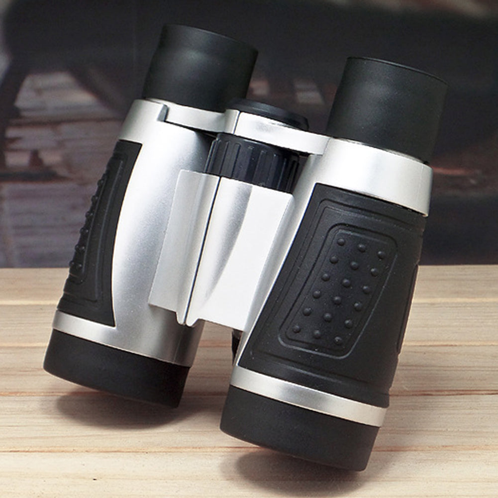 4X Magnification 30mm Objective Colorful Kids Child Mini Compass Binoculars Toy