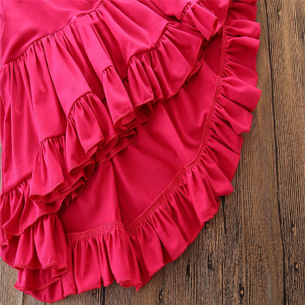 Summer Ruffle Top Blouse Camouflage Leggings Bowknot Headwear Baby Girl Outfit