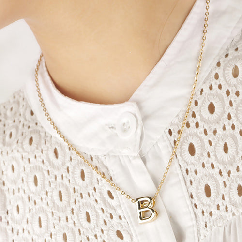 Fashion Women Jewelry DIY Letter Pendant Link Chain Charm Necklace Party Gift