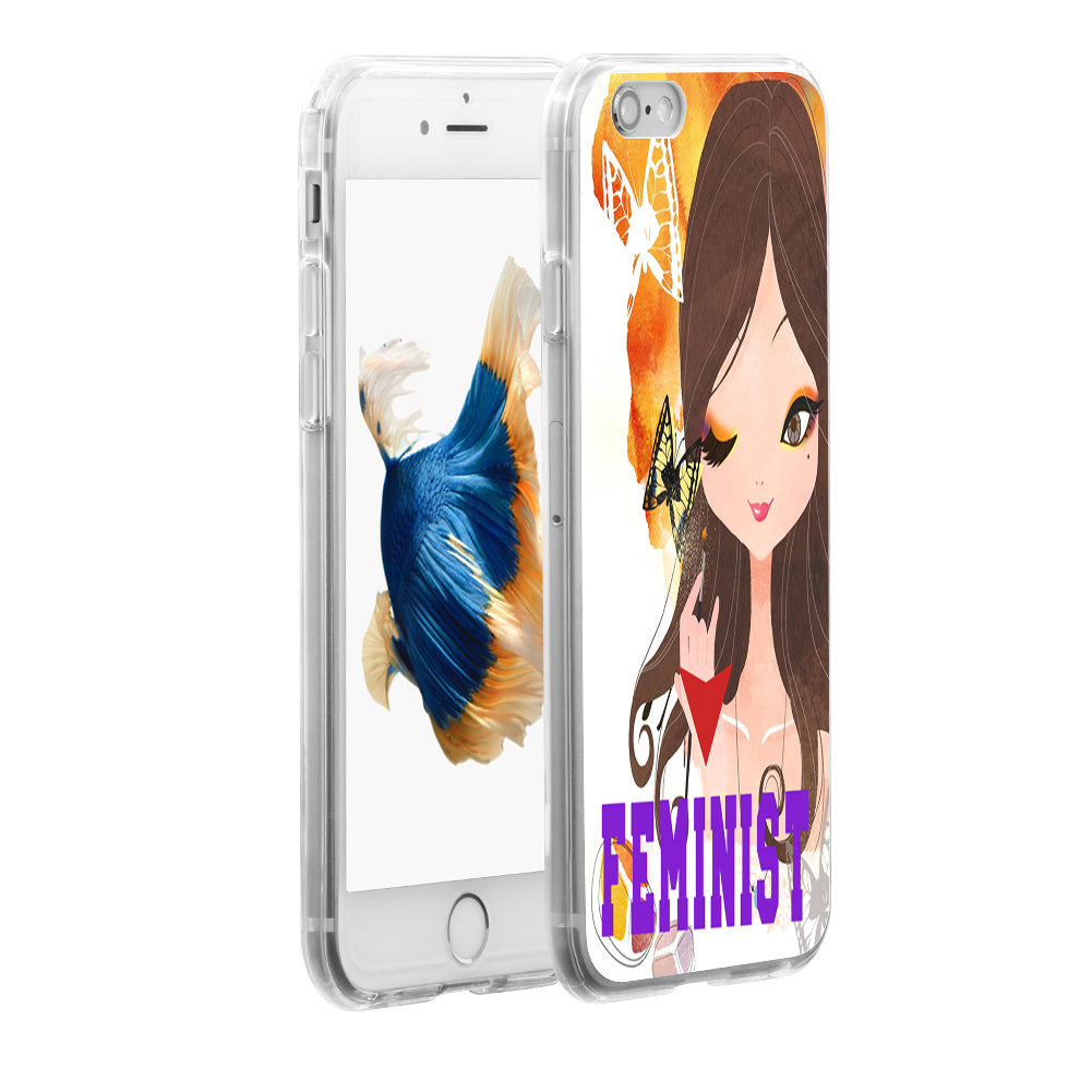 Feminist Beauty Girl Phone Case Cover for iPhone 6 7 Samsung Galaxy S6 S7 Plus