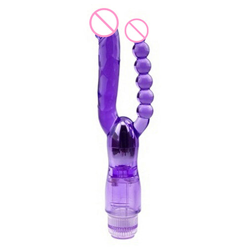 Dual Penetration Vibrator G-Spot Vibrating Stimulator Vibrator Dildos Sex Toys