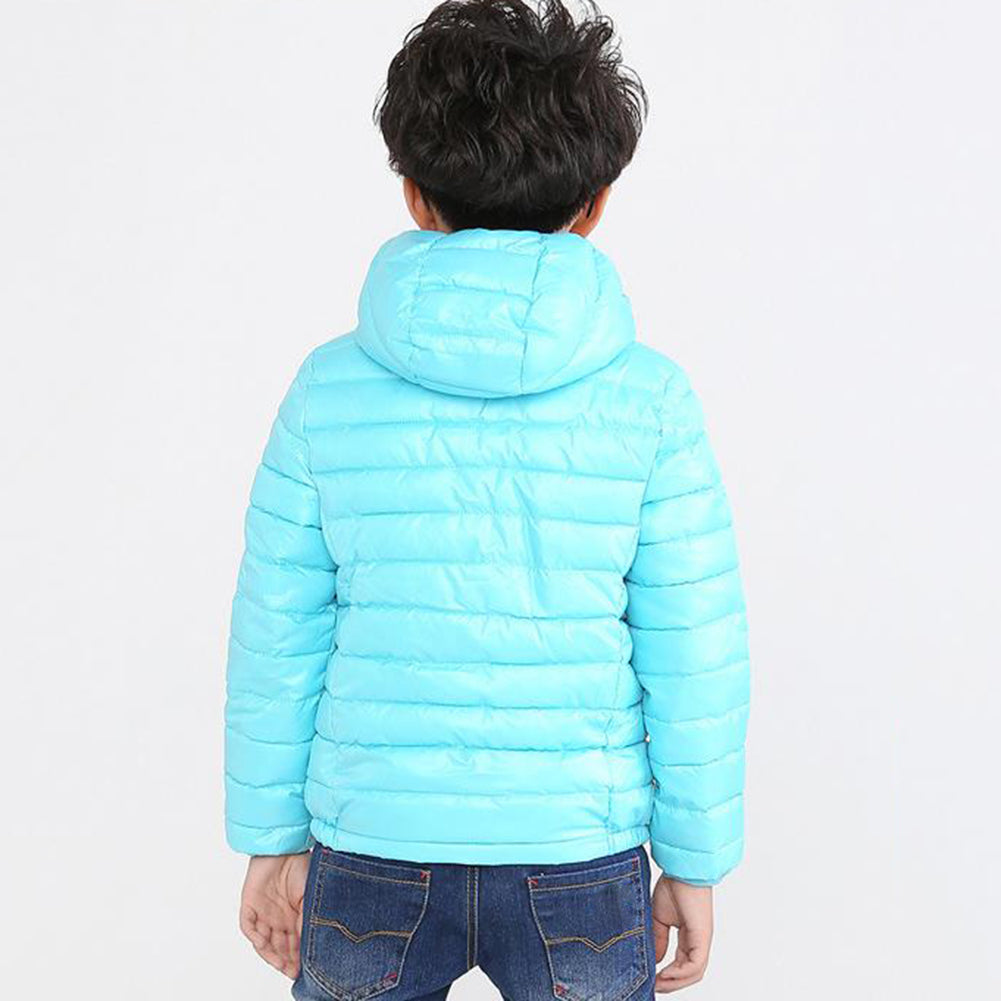 Children Kids Hooded Winter Coat Long Sleeve Girls Boys Windproof  Warm Jacket