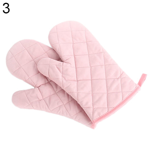 Cotton Oven Mitt Heat Proof Resistant Protector Kitchen Cooking Pot Holder Glove