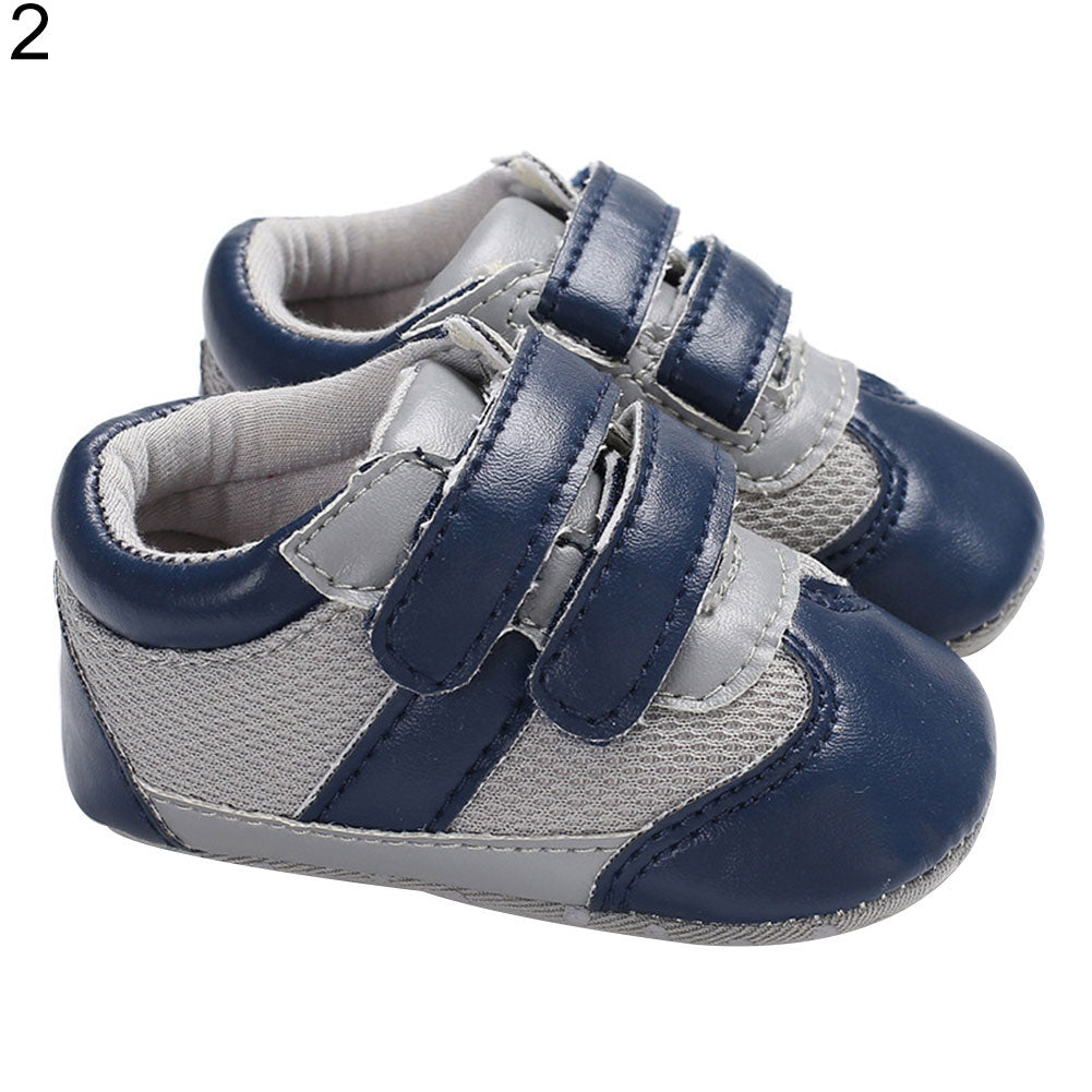 Infant Newborn Baby Mesh Magic Tape Anti-slip Soft Sole Prewalker Toddler Shoes