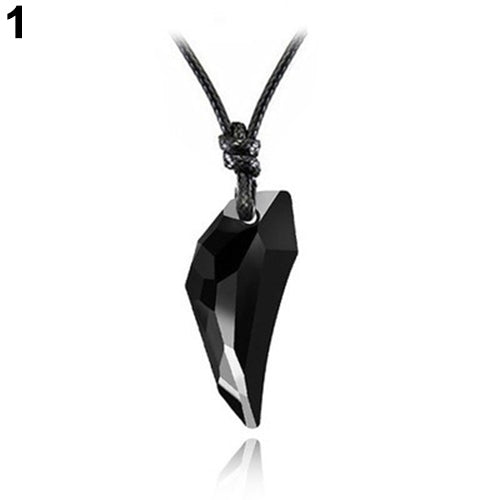 1Pc Men Woman Charm Wolf Tooth Pendant Cool Long Necklace Jwewlry Couples Gift