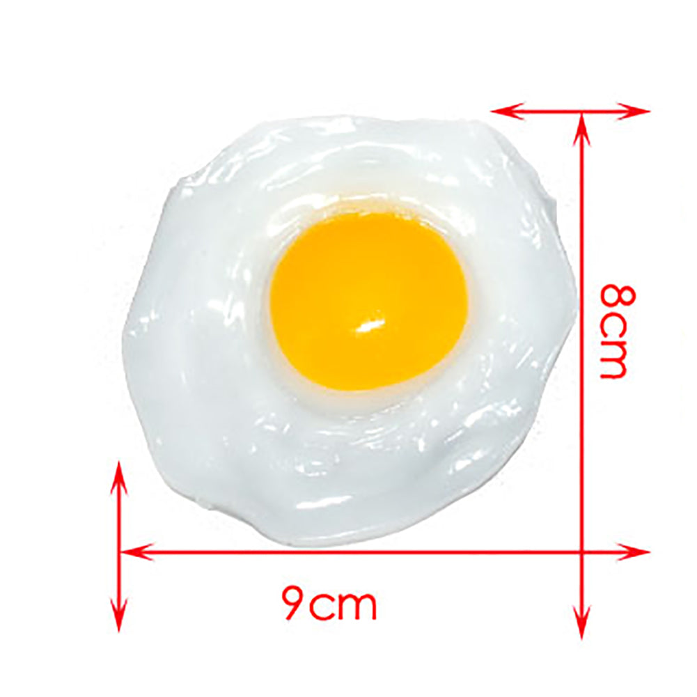 Fried Egg Food Simulation Children Play Toy Anti Stress Anxiety Relief Car Decor