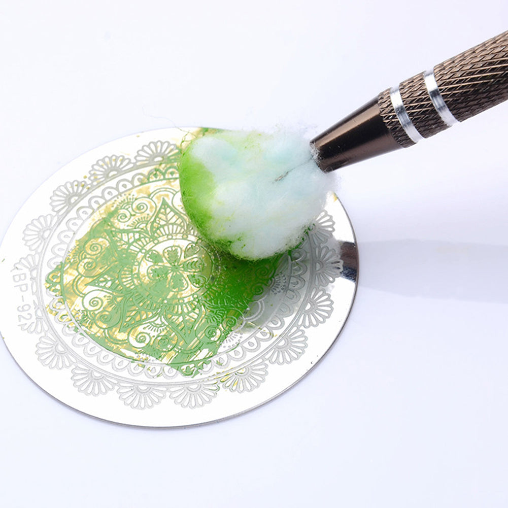 Manicure Saver Cotton Claw Clean Template Nail Stamping Plates Tool Art Set