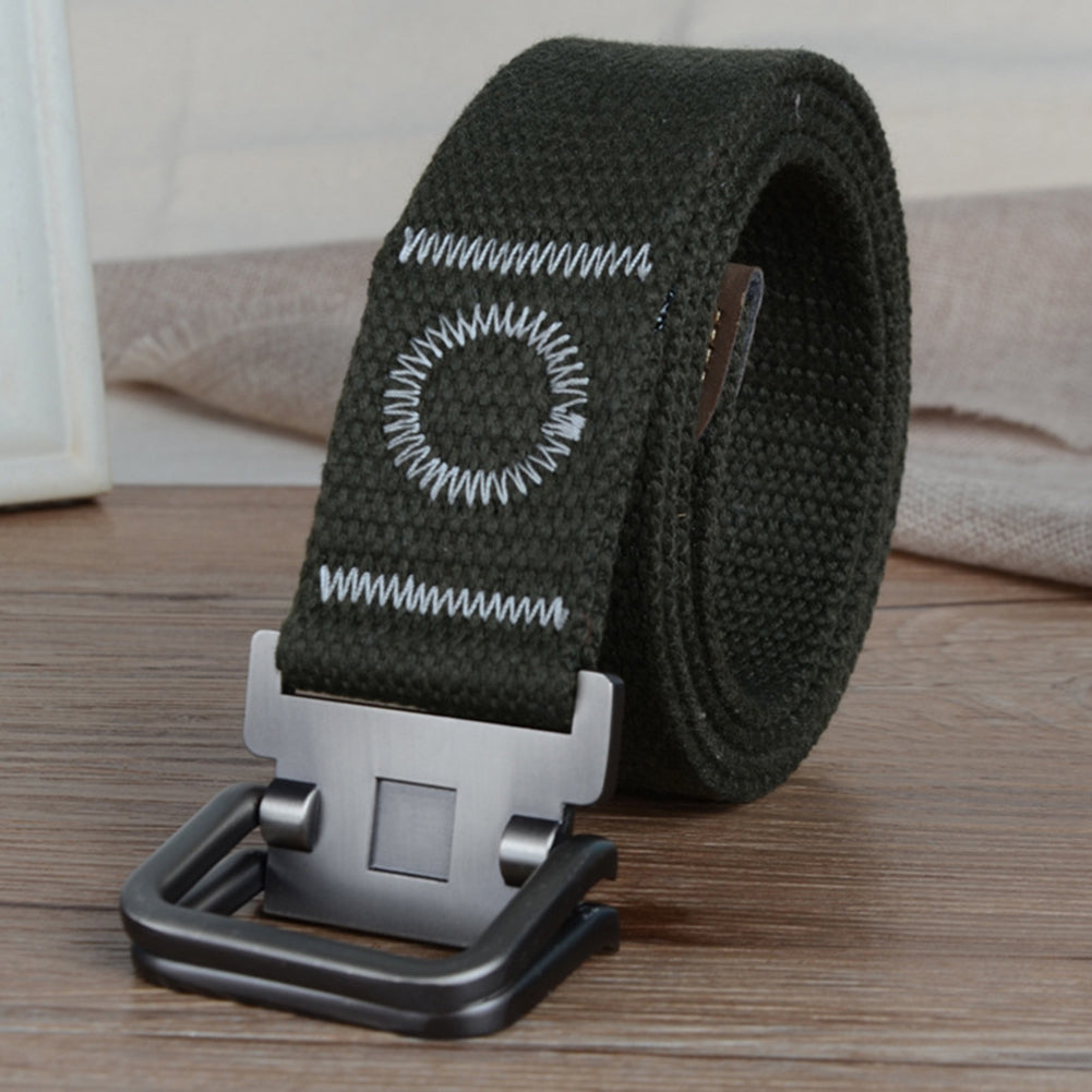 47inch 3.8cm Fashion Men's Canvas Belt Casual Wrist Strap Waistband Xmas Gift