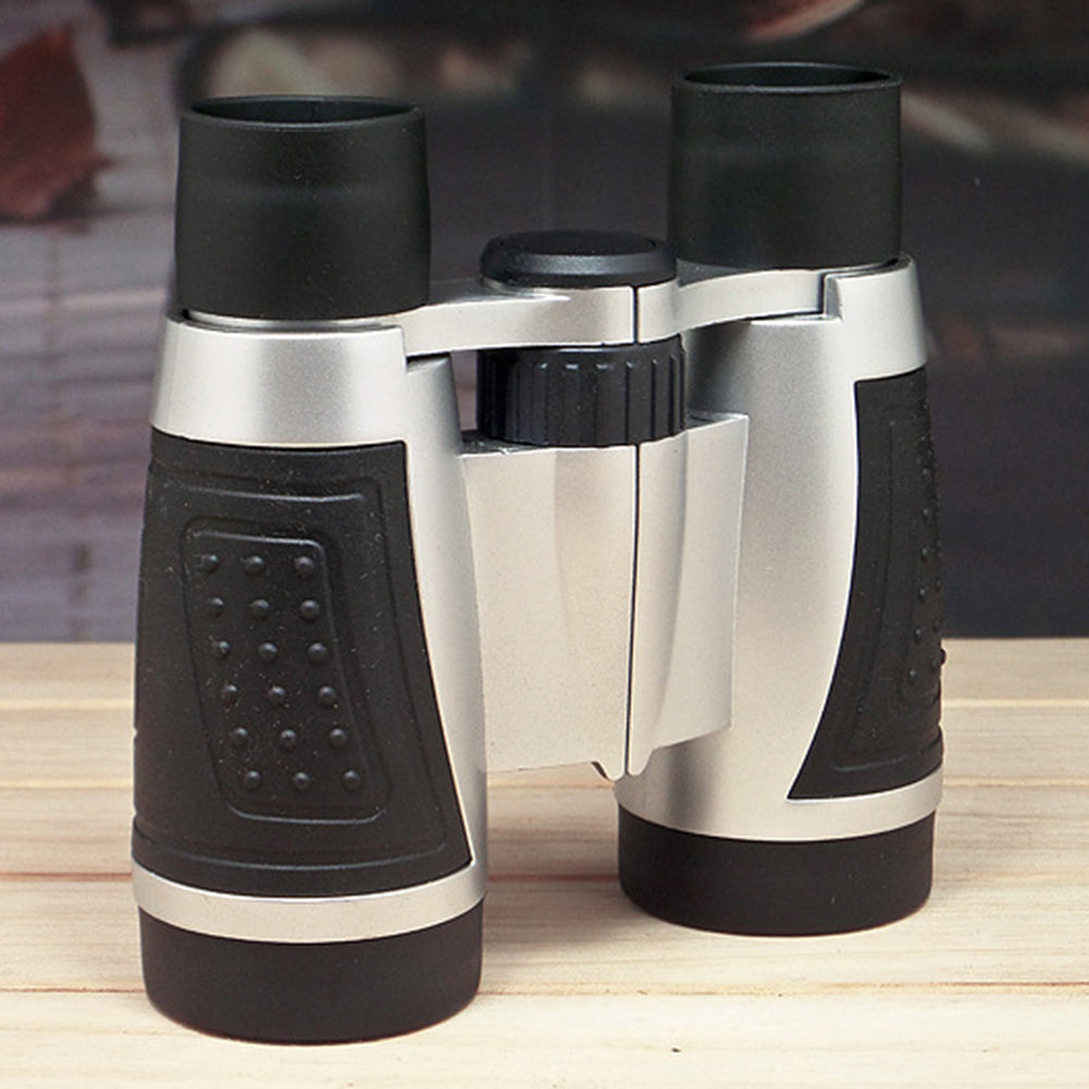 4X Magnification 30mm Objective Colorful Kids Child Mini Compass Binoculars Toy