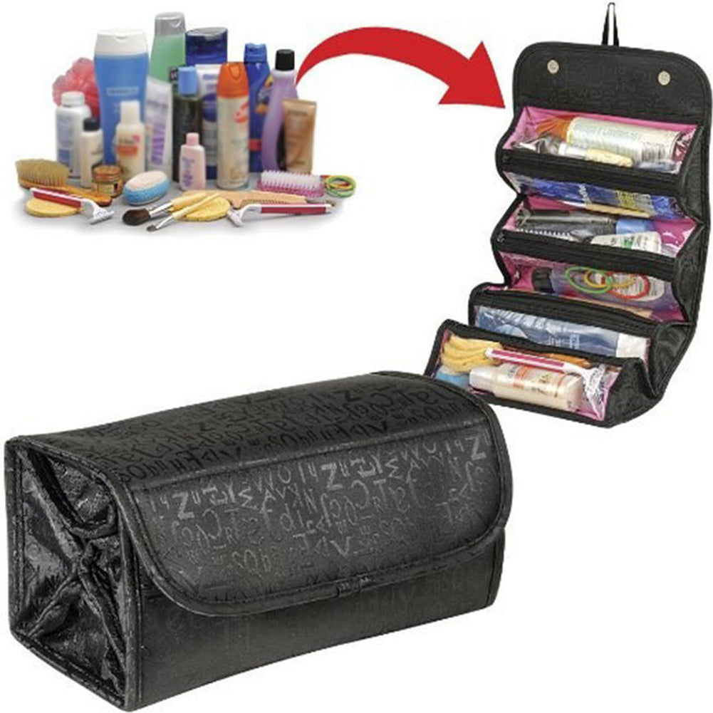 Multifunctional Women Makeup Storage Bag Travel Pouch Hanging Toiletry Organizer
