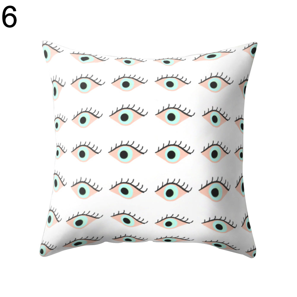 Eyes Print Pattern Throw Pillow Case Bed Sofa Waist Cushion Cover Home Decor